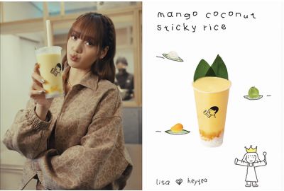 LISA and heytea Launch Global Collaboration Featuring Mango Coconut Sticky Rice Drink