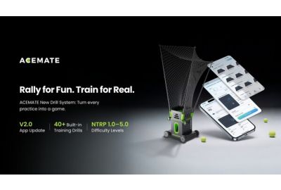 Acemate Launches Drill System, Bringing Scored, Targeted Training to Its AI Tennis System
