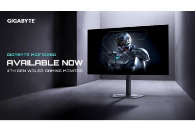 GIGABYTE Announces Availability of 27" QHD 280Hz WOLED Gaming Monitor MO27Q28G with 4-Sided Borderless Design