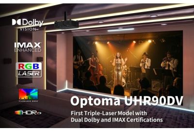 Optoma UHR90DV Home Theater Flagship - First Triple-Laser Model with Dual Dolby and IMAX Certifications