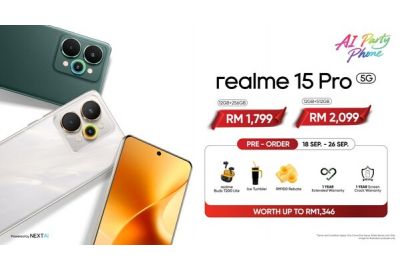 realme 15 Series Debuts as Best AI Party Phone for Youngsters, Starting from RM1,499