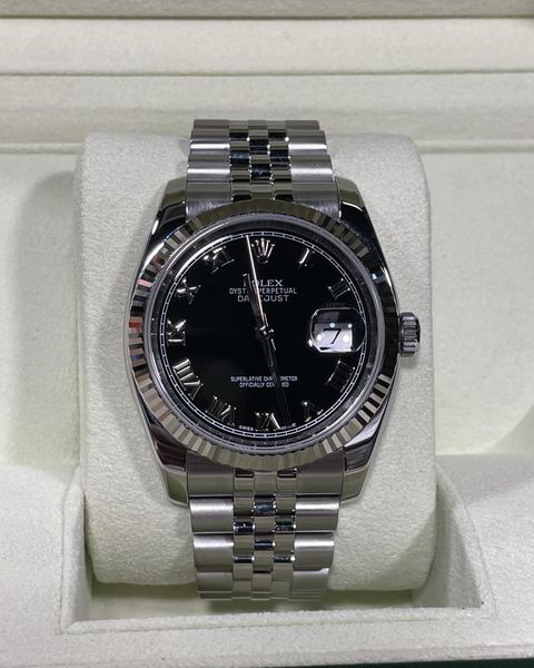 ROLEX DATEJUST 116234-63600-ROMAN-BLACK