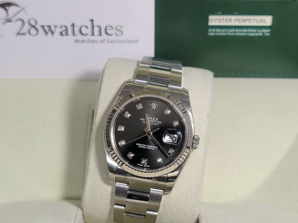 ROLEX DATEJUST 116234-72600-DIAMOND-BLACK