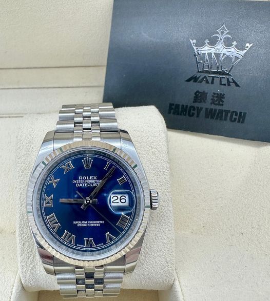 ROLEX DATEJUST 116234-63600-ROMAN-BLUE