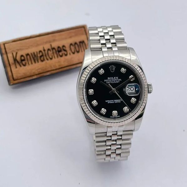 ROLEX DATEJUST 116234-63600-DIAMOND-BLACK