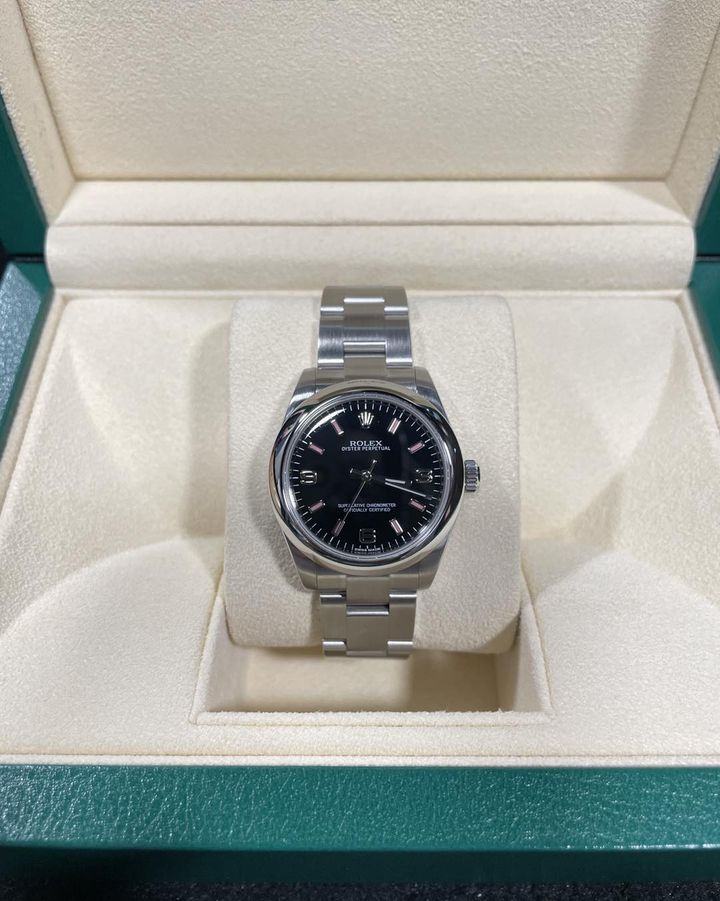 ROLEX OYSTER PERPETUAL 177200-70160-BLACK-369