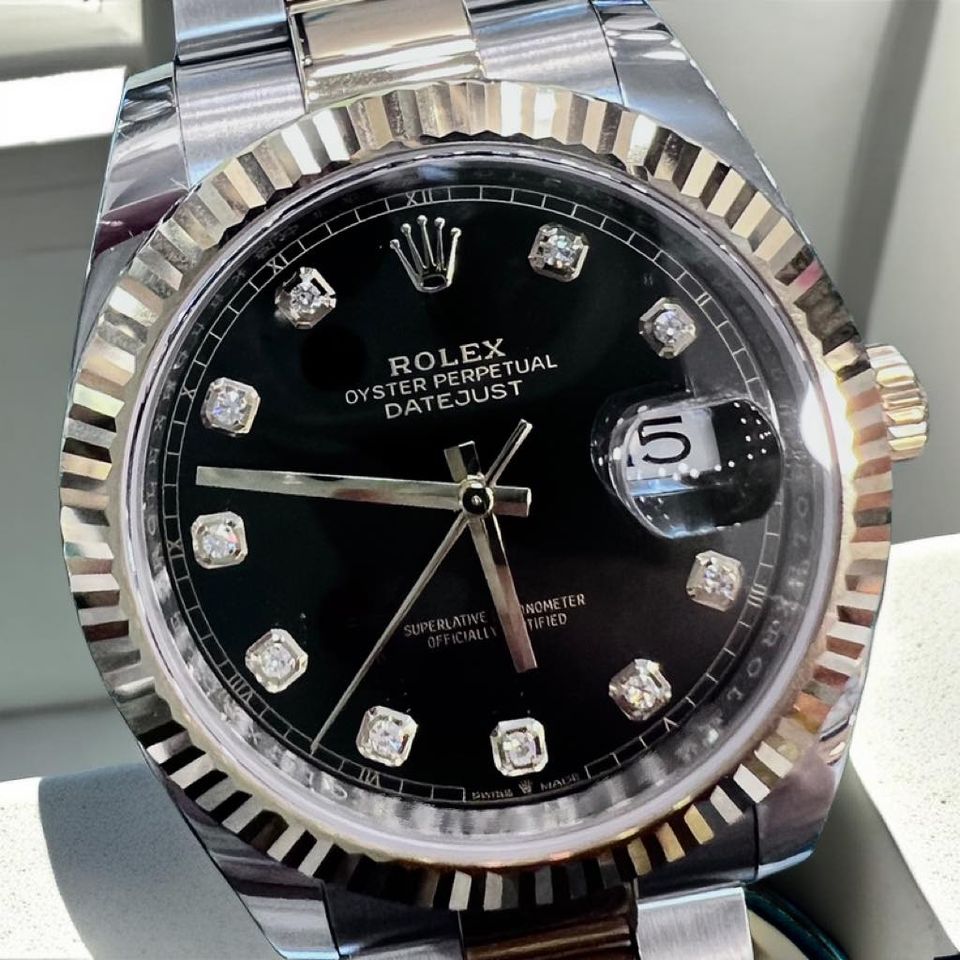 ROLEX DATEJUST 126333-72613-DIAMOND-BLACK