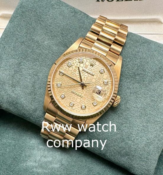 ROLEX DATEJUST 116238-63608-DIAMOND-PATTERN-GOLD