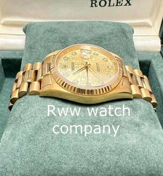 ROLEX DATEJUST 116238 63608 DIAMOND PATTERN GOLD Watch God International Luxury Watch Offer Listing