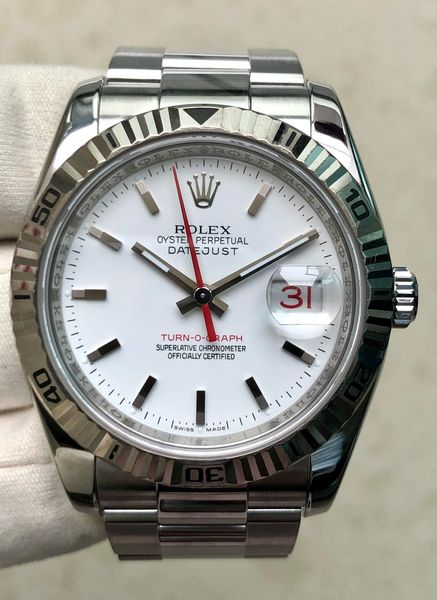 ROLEX DATEJUST 116264-72600-WHITE