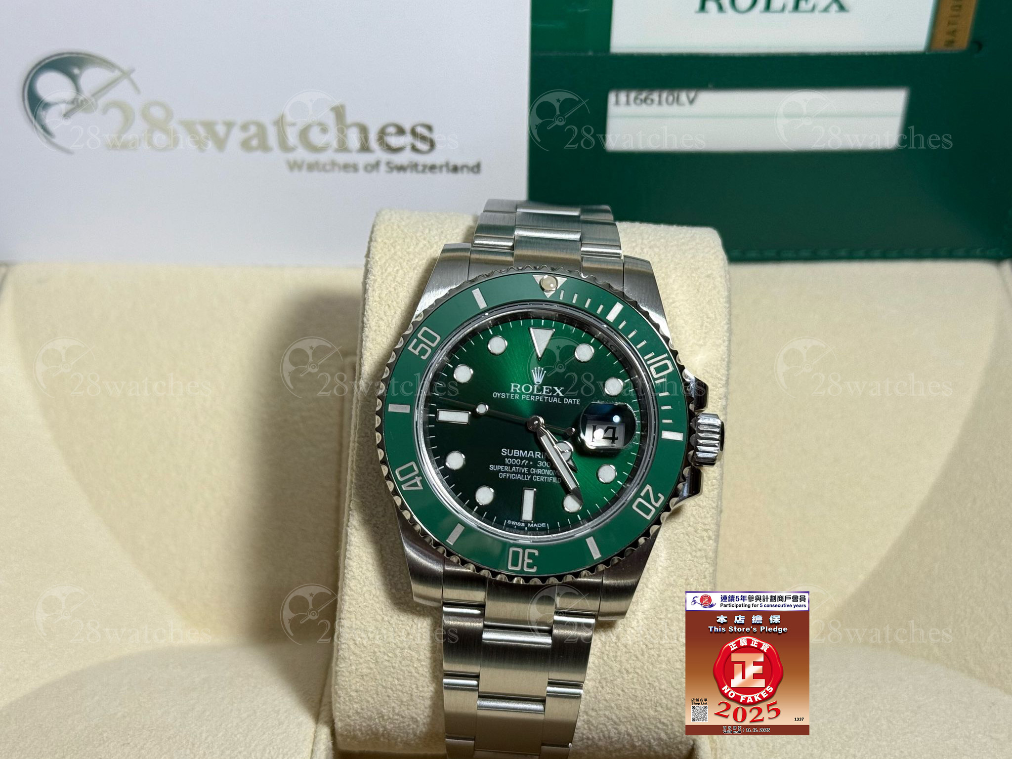 ROLEX SUBMARINER 116610LV-0002